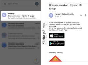 Grannsamverkans appen - instruktioner