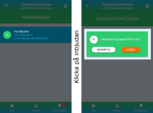 Grannsamverkans appen - instruktioner