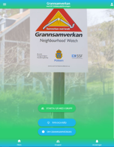 Grannsamverkans appen - instruktioner