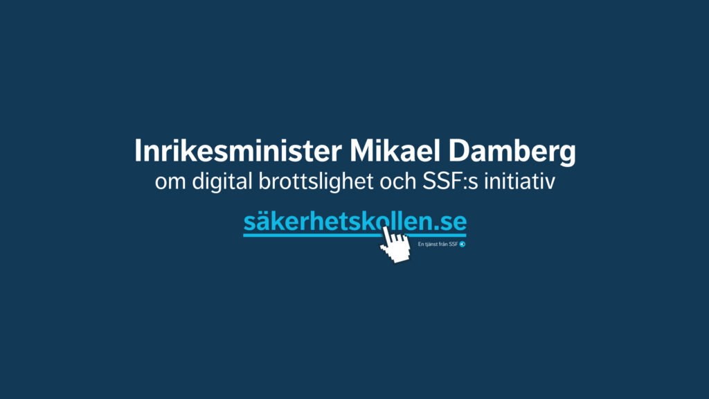 Mikael Damberg om säkerhetskollen.se