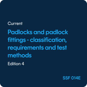 Padlocks and Padlock fittings Classification, requirements and test methods - SSF 014 ed. 4