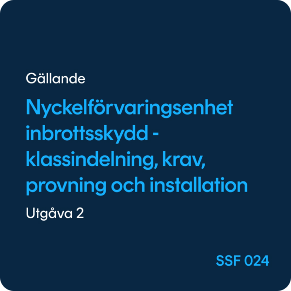 SSF 024 Nyckelförvaringsenhet, SSF 024