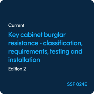 Key cabinet Burglar resistance Classification, requirements, testing and installation – SSF 024 ed. 2