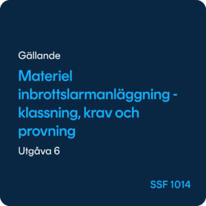 Materiel inbrottslarmanläggning, SSF 1014