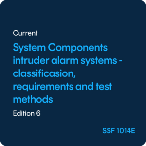 System components intruder alarm systems Classificasion, requirements and test methods - SSF 1014 ed. 6