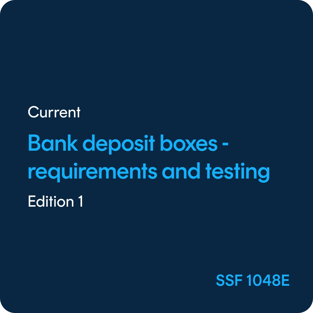 SSF 1048E Bank deposit boxes Requirements and testing - SSF 1048 ed. 1