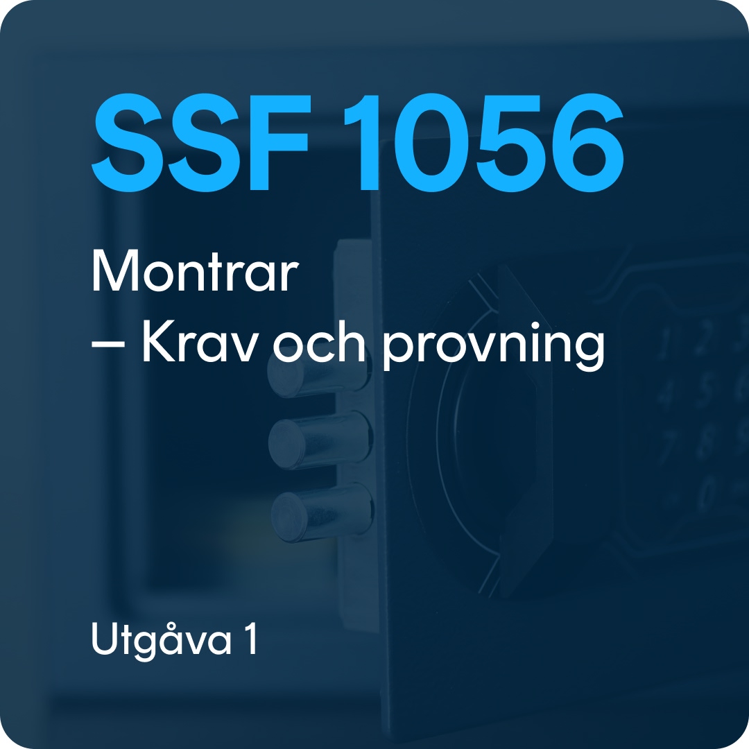 SSF 1056 SSF 1056 utg. 1 – Montrar – Krav och provning