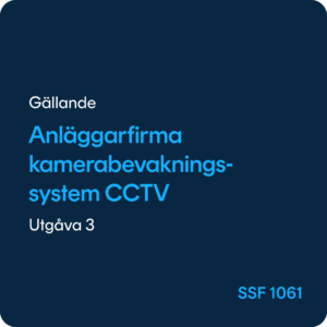 Anläggarfirma Kamerabevakningsystem CCTV, SSF 1061
