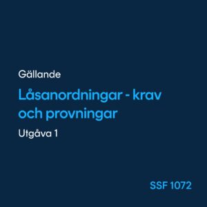 Låsanordningar, SSF 1072
