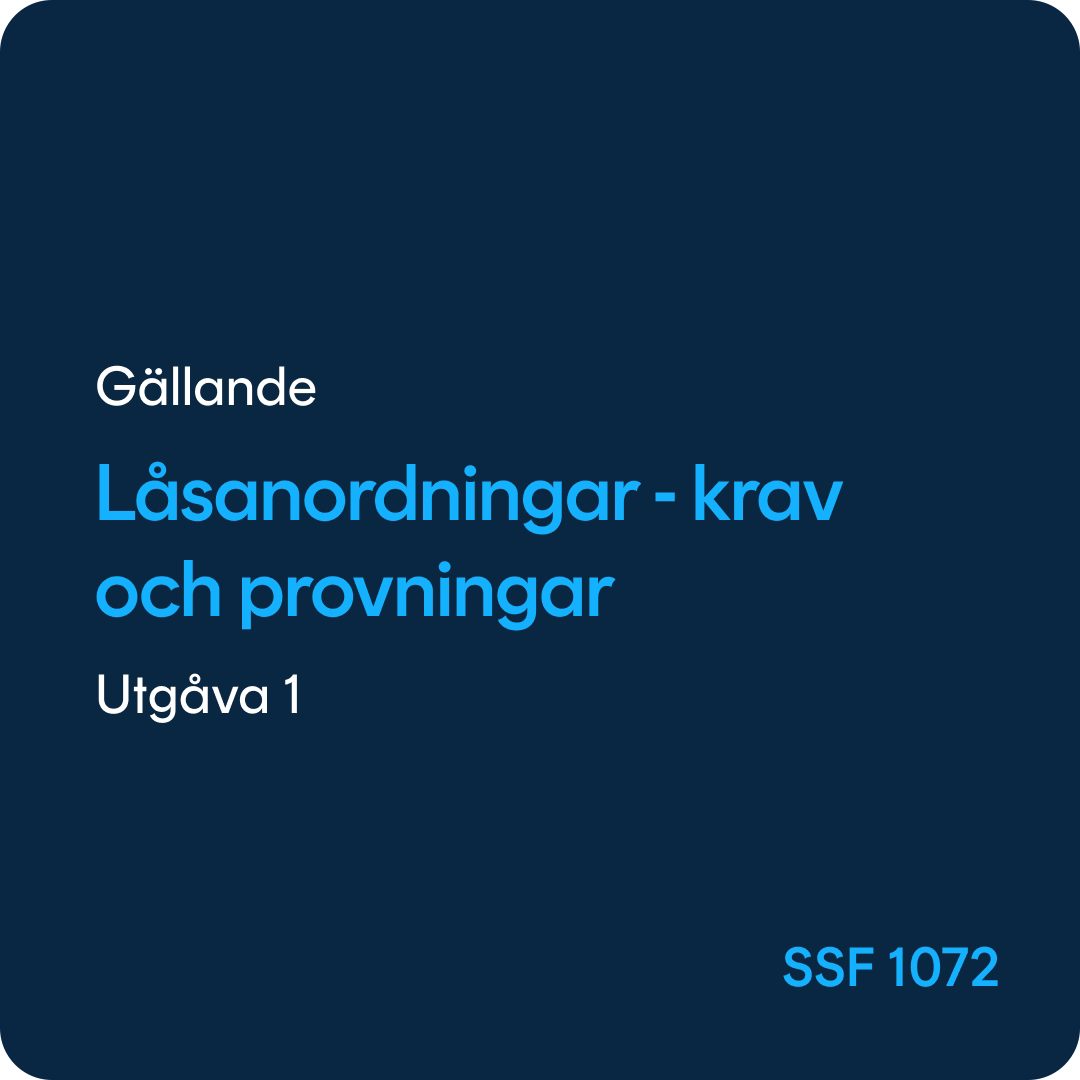 SSF 1072 Låsanordningar, SSF 1072