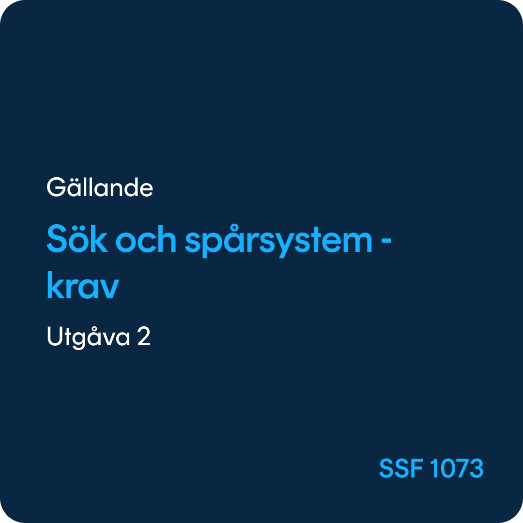 SSF 1073 Sök och spårsystem, SSF 1073