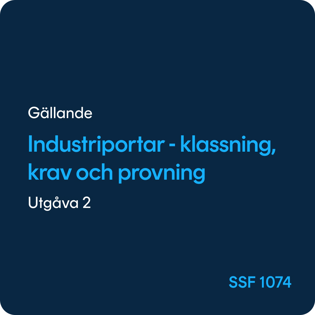 SSF 1074 Industriportar, SSF 1074