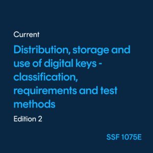 Distribution, storage and use of digital keys - SSF 1075 ed. 2