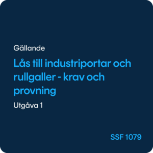 Lås till industriportar och rullgaller, SSF 1079
