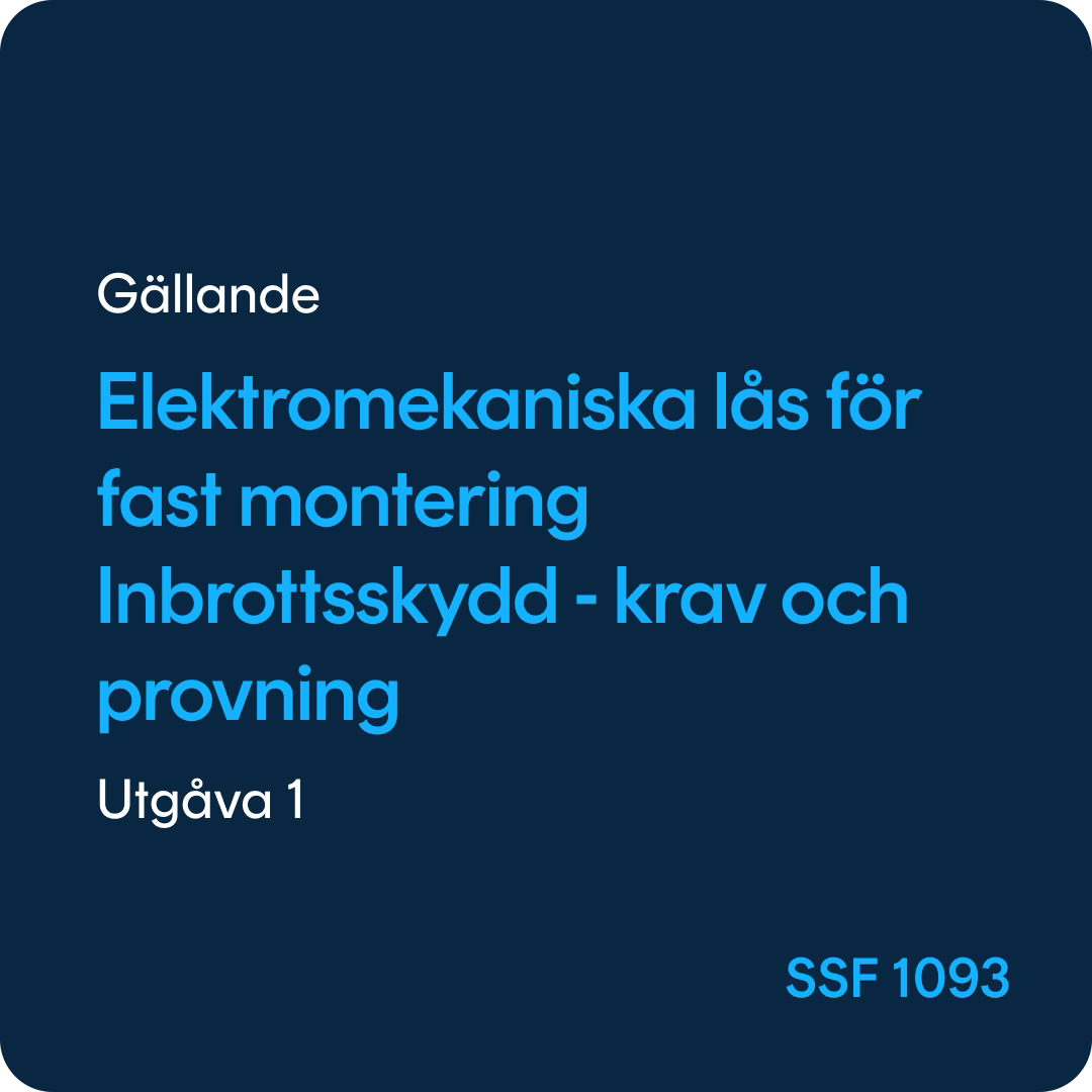 SSF 1093 Elektromekaniska lås för fast montering, SSF 1093