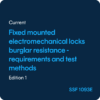 SSF 1093E Fixed mounted electromechanical locks burglar resistance - SSF 1093 ed. 1
