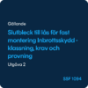 SSF 1094 Mekaniska slutbleck, SSF 1094