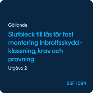Mekaniska slutbleck, SSF 1094