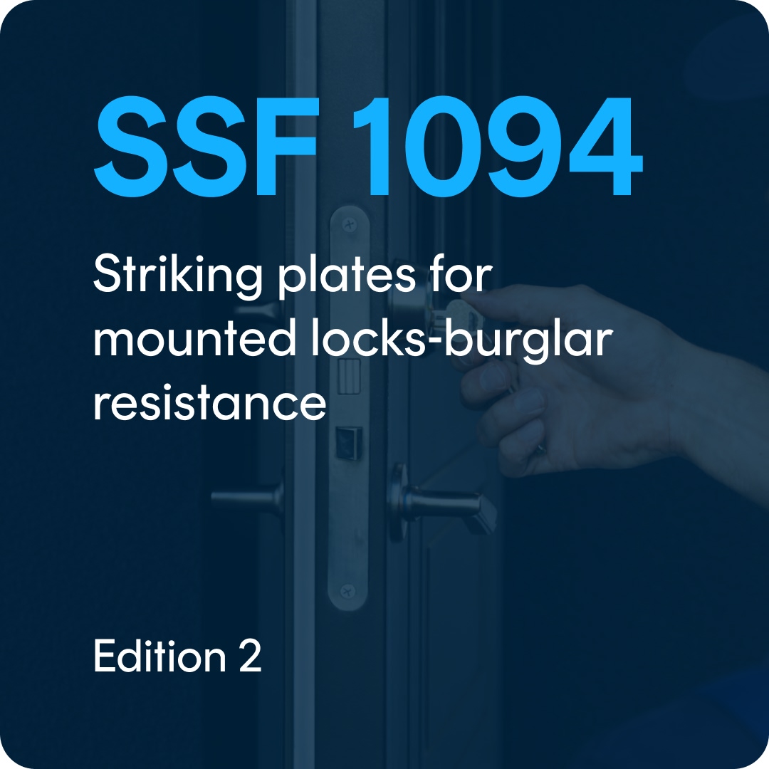 SSF 1094-eng SSF 1094 edition. 2 - Striking plates for mounted locks-burglar resistance