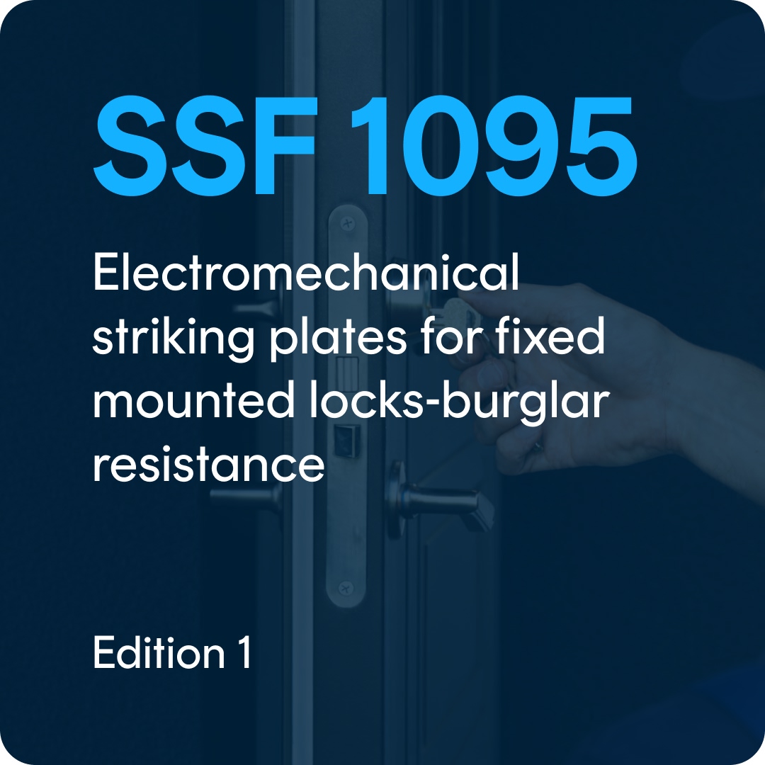SSF 1095-eng SSF 1095 edition. 1 - Electromechanical striking plates for fixed mounted locks-burglar resistance