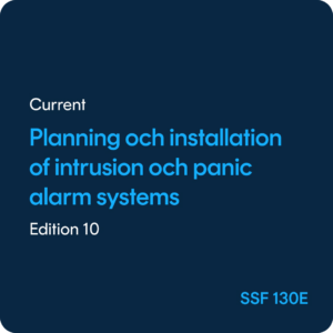 Planning and installation of intrusion and panic alarm systems - SSF 130 ed. 10