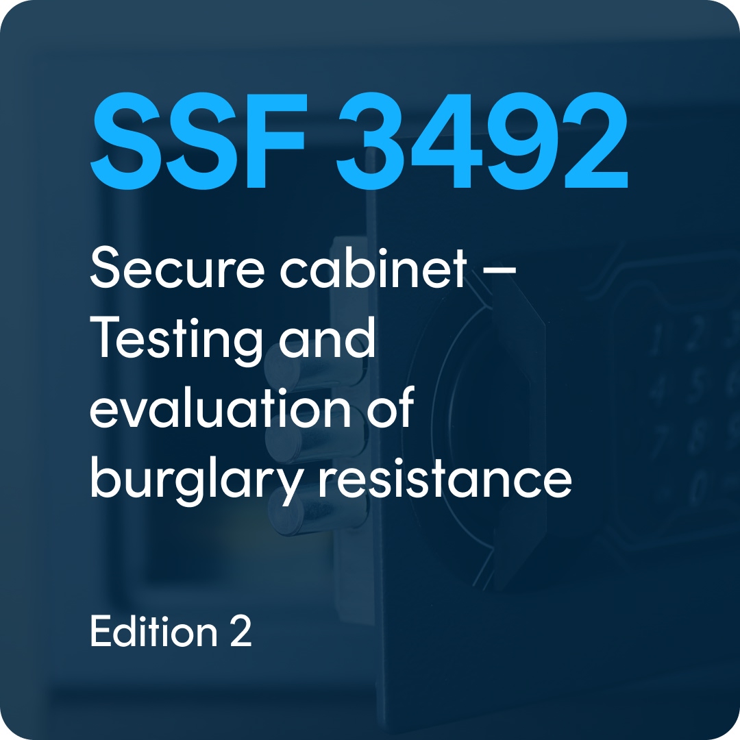 SSF 3492-eng SSF 3492 edition 2 – Secure cabinet – Testing and evaluation of burglary resistance