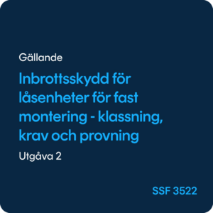 Inbrottsskyddande låsenhet, SSF 3522