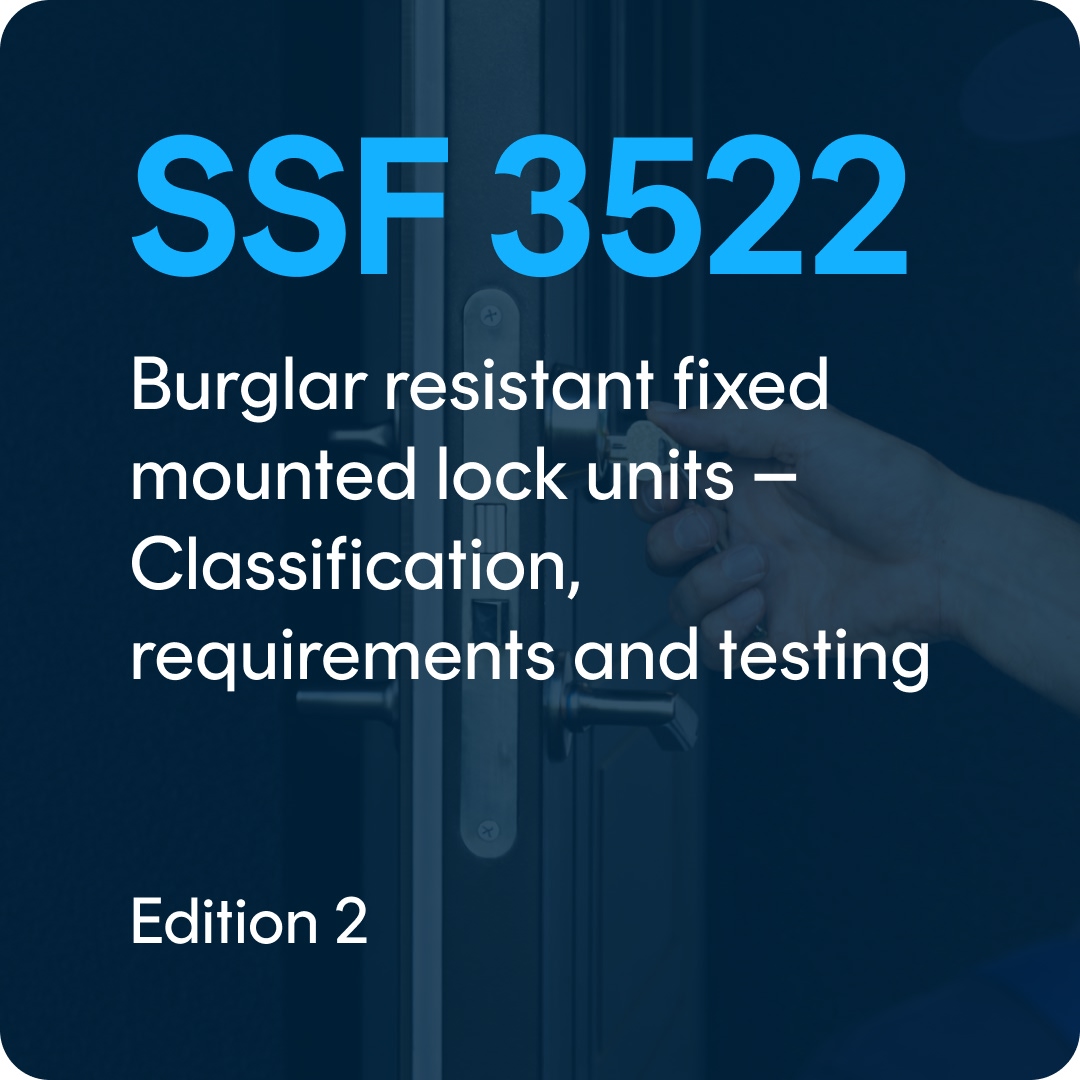 SSF 3522-eng SSF 3522 edition 2 – Burglar resistant fixed mounted lock units – Classification, requirements and testing