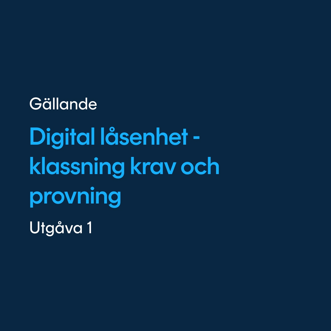 SSF 3523 Digital låsenhet, SSF 3523