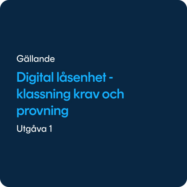 SSF 3523 Digital låsenhet, SSF 3523