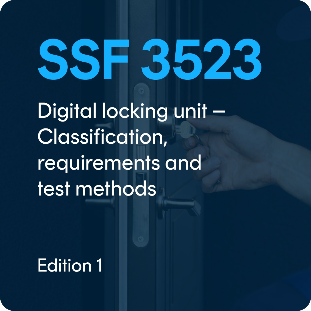 SSF 3523-eng SSF 3523 edition. 1 – Digital locking unit – Classification, requirements and test methods