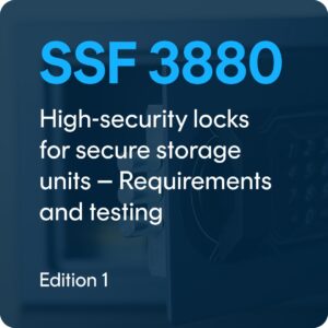 SSF 3880 ed. 1 - High-security locks for secure storage units – Requirements and testing