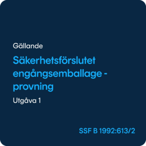Engångsemballage, SSF B 1992:613:2